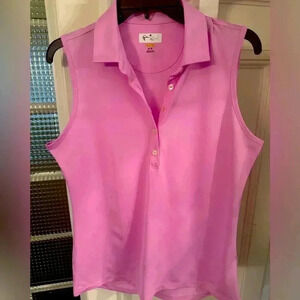 Greg Norman play dry women’s sleeveless golf/tennis shirt sz Med